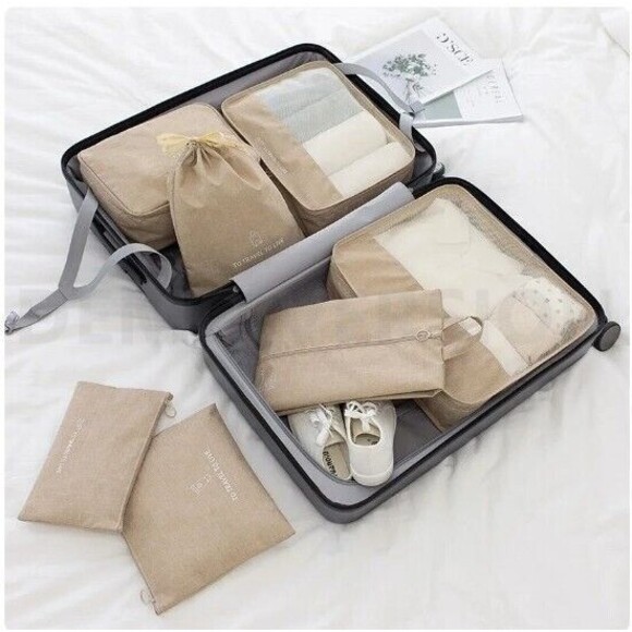 7 PCS Packing Cubes for Carry on Luggage - Travel Luggage Packing Organizers - Picture 1 of 8